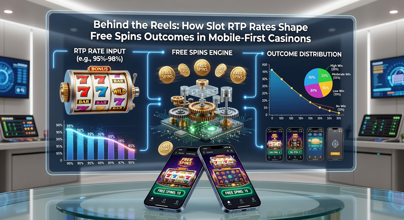 Close-up of a mobile casino app interface showing active free spins round with RTP indicator and escalating multipliers on slot reels