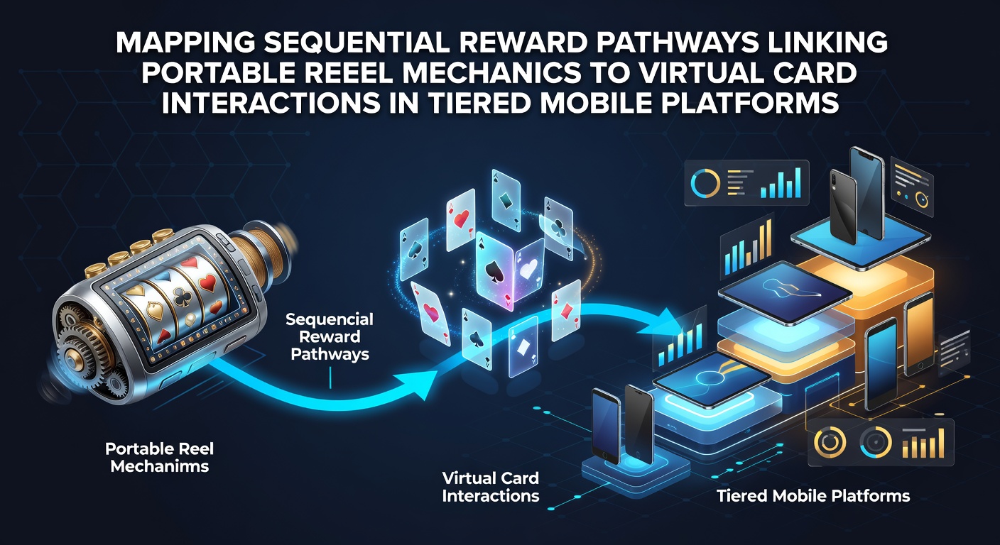 Diagram showing reward pathways between mobile slot reels and virtual card games in tiered casino apps
