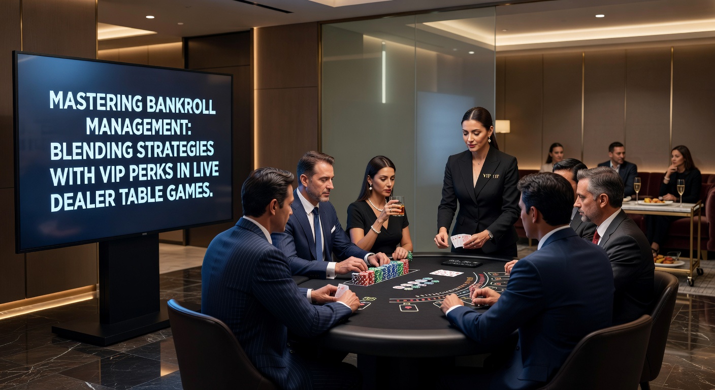 A focused player at a live dealer blackjack table, carefully stacking chips while interacting with the dealer via video stream, highlighting disciplined bankroll decisions in a high-stakes environment